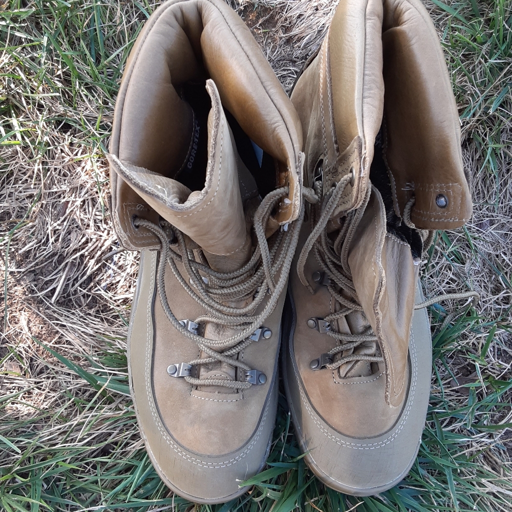 BELLEVILLE HOT WEATHER TAN COMBAT MILITARY BOOTS DT 80124 SZ:12.5 FOR Summer...